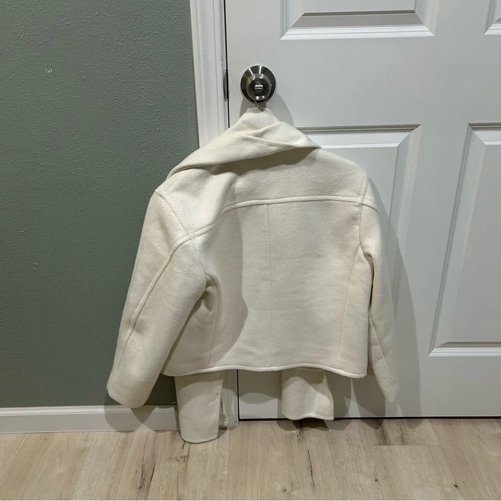 Abercrombie Removable Scarf Double-Cloth Wool-Blend Jacket - Picture 3 of 3